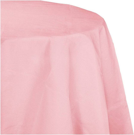 Lovely round pink table cloth
