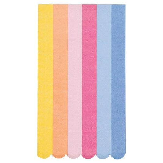 Spring Garden Striped Scalloped - Guest Towels 16ct