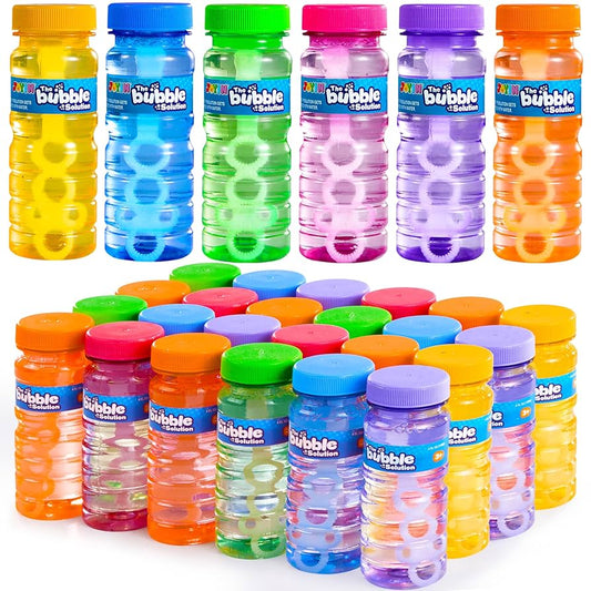 Bubbles Party Favors for Kids, Bubbles Wand Bulk, Assorted Colors Large Bubble Kit, Toddler Summer Outside Toys, Summer Gift for Kids
