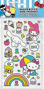 Unique Hello Kitty Hello Kitty Cello Bags, 16 Count, Party and Events Supplies