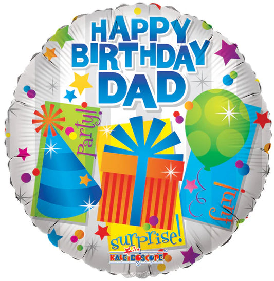 Happy Birthday Dad Foil Balloon