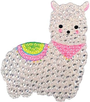 LLAMA RHINESTONE DECAL STICKER