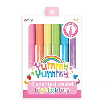 Yummy yummy 6 pastel highligters