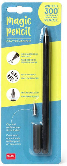 Legami Milano Magic Pencil Mechanical Pencil Wooden 2pcs Black