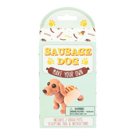 Make Your Own Sausage Dog Dough Craft Set Brown