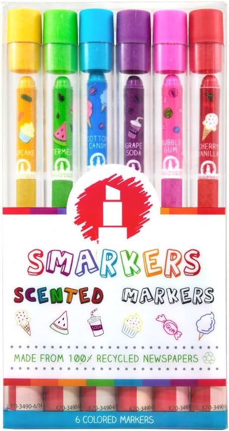 Scentco Smarkers (6-Pack of Scented Felt Tip Markers)
