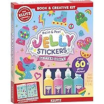 Paint & Peel Jelly Stickers: Glitter Goals!