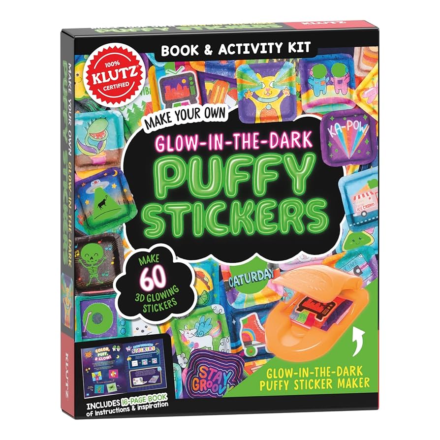 Make Your Own Glow-In-The-Dark Puffy Stickers