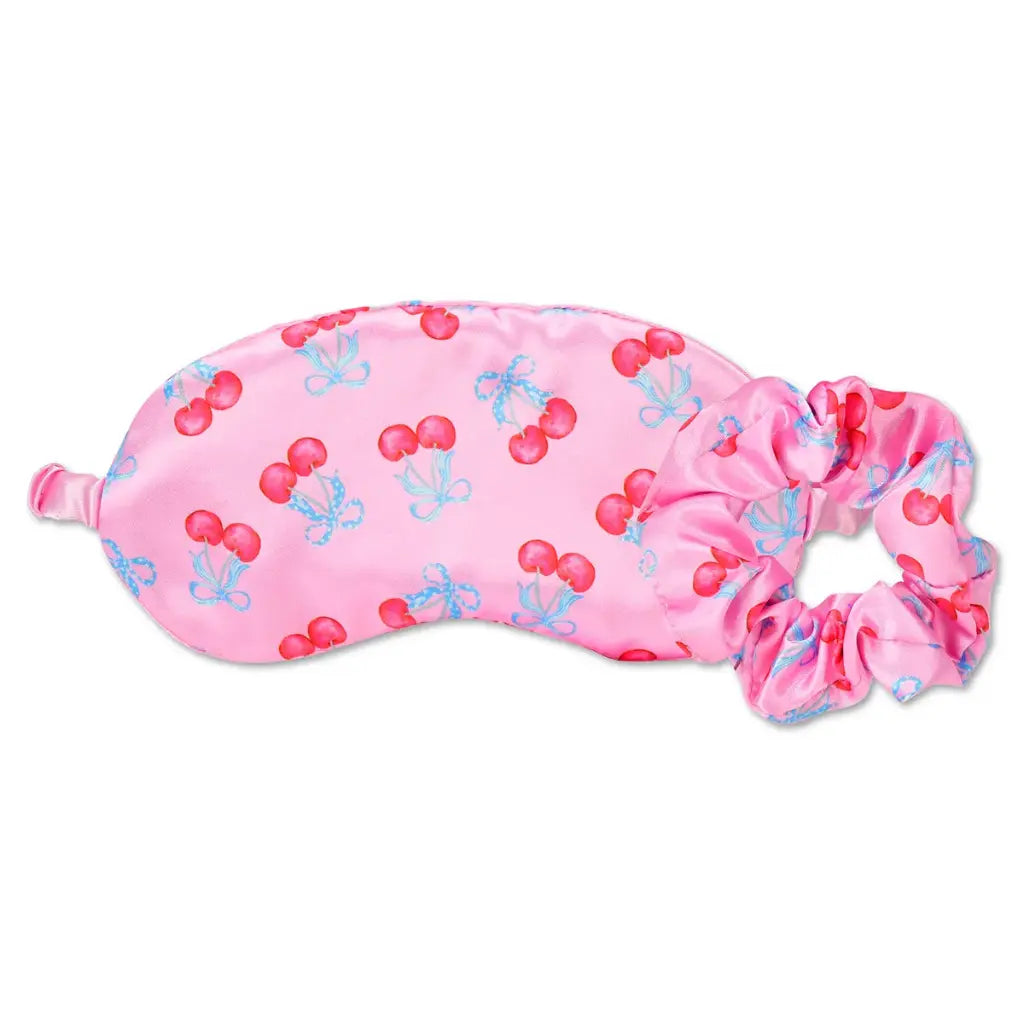 Cherry eye mask and scrunchie