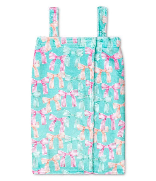 Beautiful Bow Print Spa Wrap