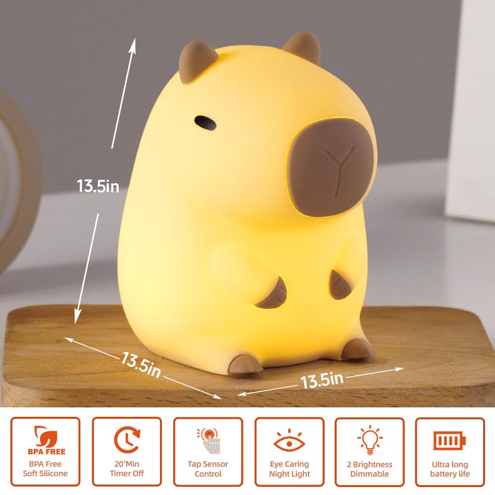 Cute Capybara Night Light