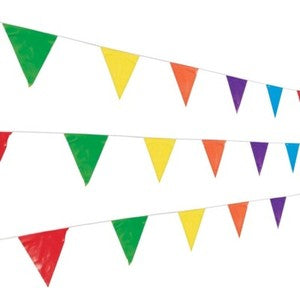 Triangle Multicolor Hanging Party Banner 33 ft Birthday Party Decorations Kids