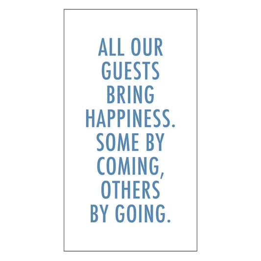 All guest bring happiness guest napkin