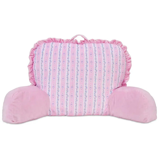 Floral stripes lounge pillow