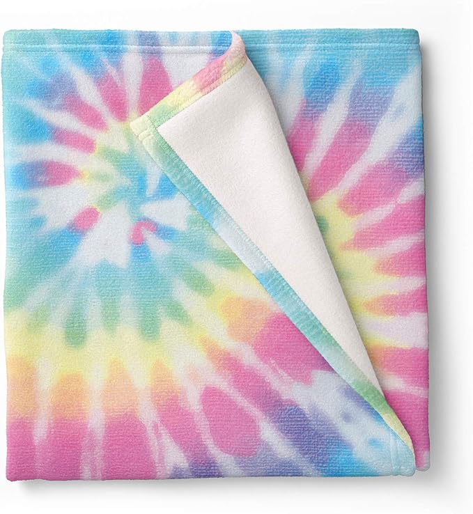 Tie dye pastel blanket