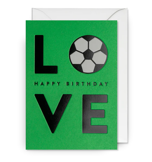 Football Love Birthday Card