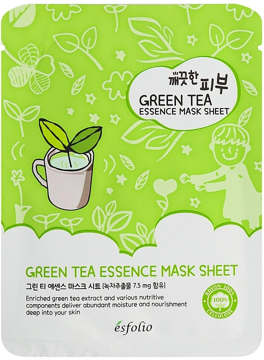 Green tea essence mask sheet