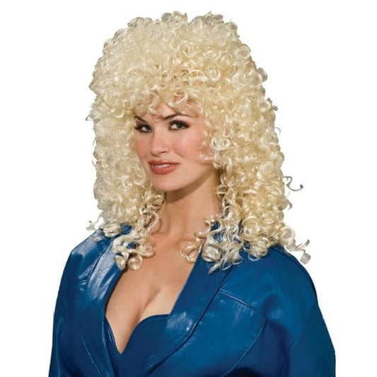 80s Wild Curl Blonde Wig