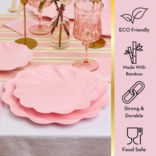 Simply Eco Extra Large Plate- Blush/8pk