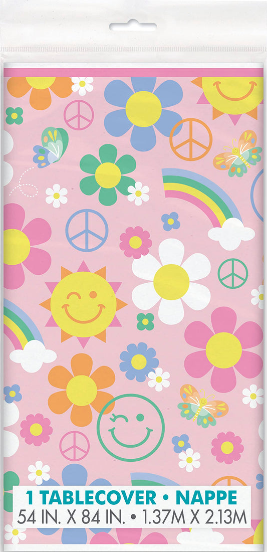 Groovy rectangular plastic cover