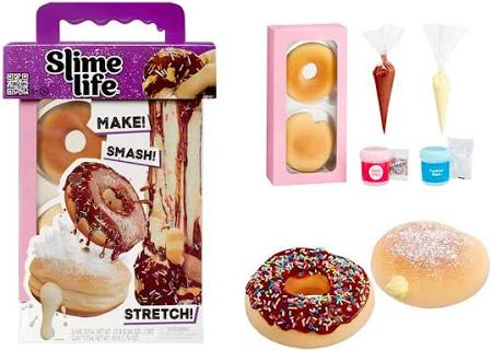 Slime Life Choco Icing Round & Cream Filled Donuts DIY Slime Kit