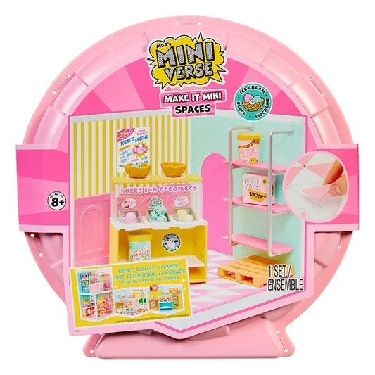 Make It Mini Spaces™ Ice Cream Shop, Building Set, Customize, DIY Crafts, Rooms, Hobby, Collectors, Display, Gifts, 8+