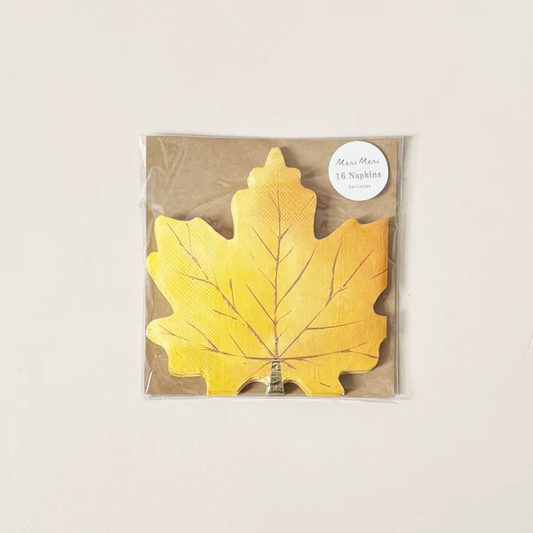 Autumn leaf napkin - meri meri