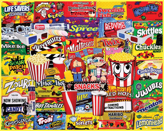 White Mountain Movie Snacks 1000 Pieces