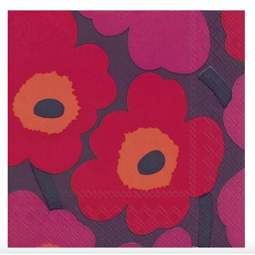 Unikko Mauve Lunch napkins