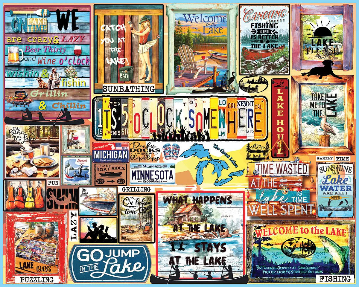 White Mountain Lake Time 1000 Pieces