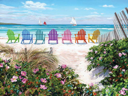 White Mountain Rainbow Chairs 500 Pieces
