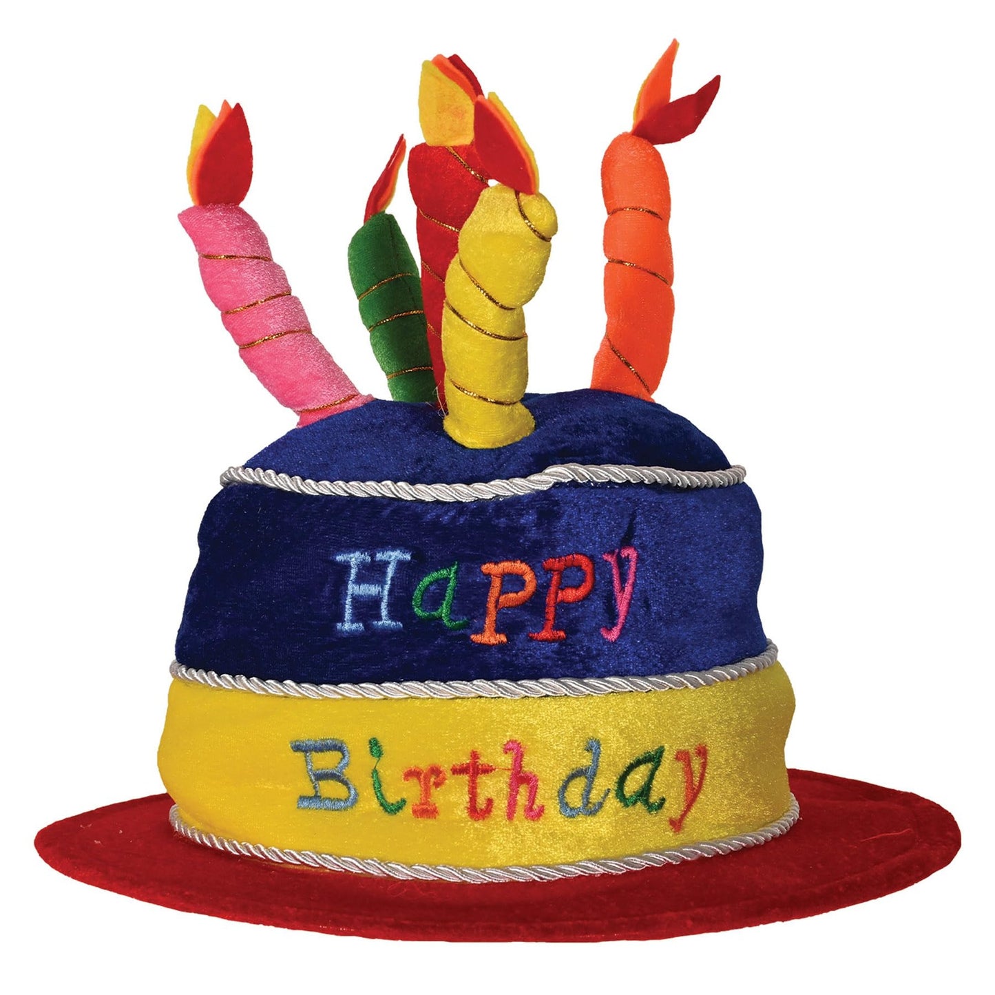 Plush birthday cake hat