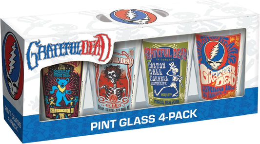 Grateful Dead Tour Pint Glasses (Pack of 4)
