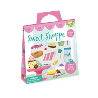 Peaceable Kingdom Reusable Sticker Totes: Sweet Shoppe