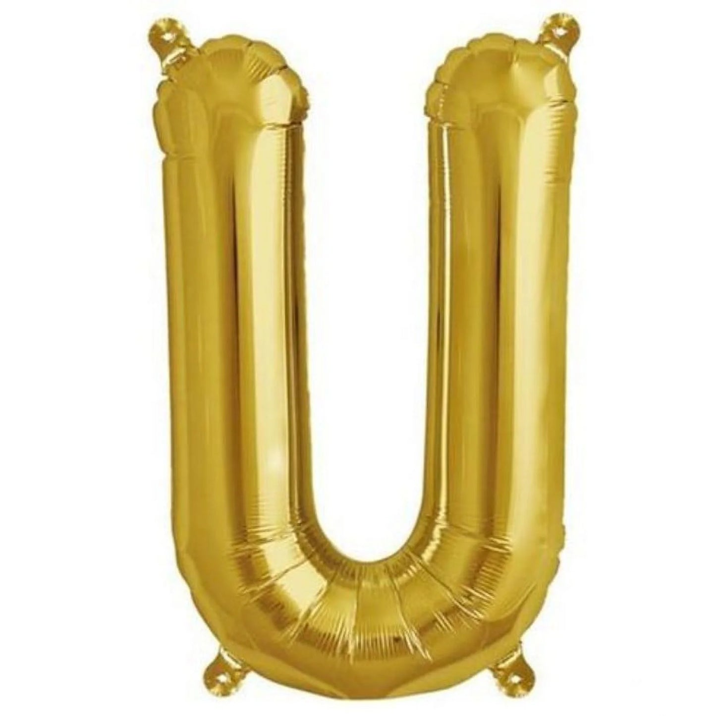 Air filled decoration letter U - gold