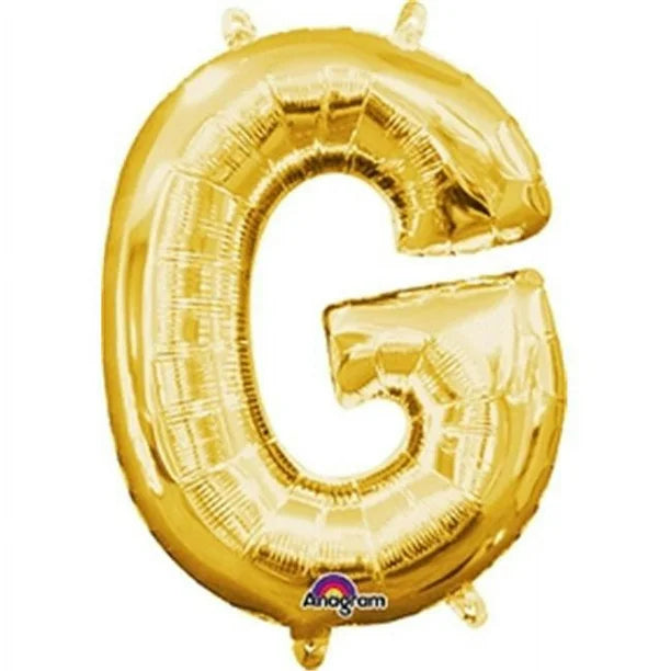 Air filled decoration letter G - gold