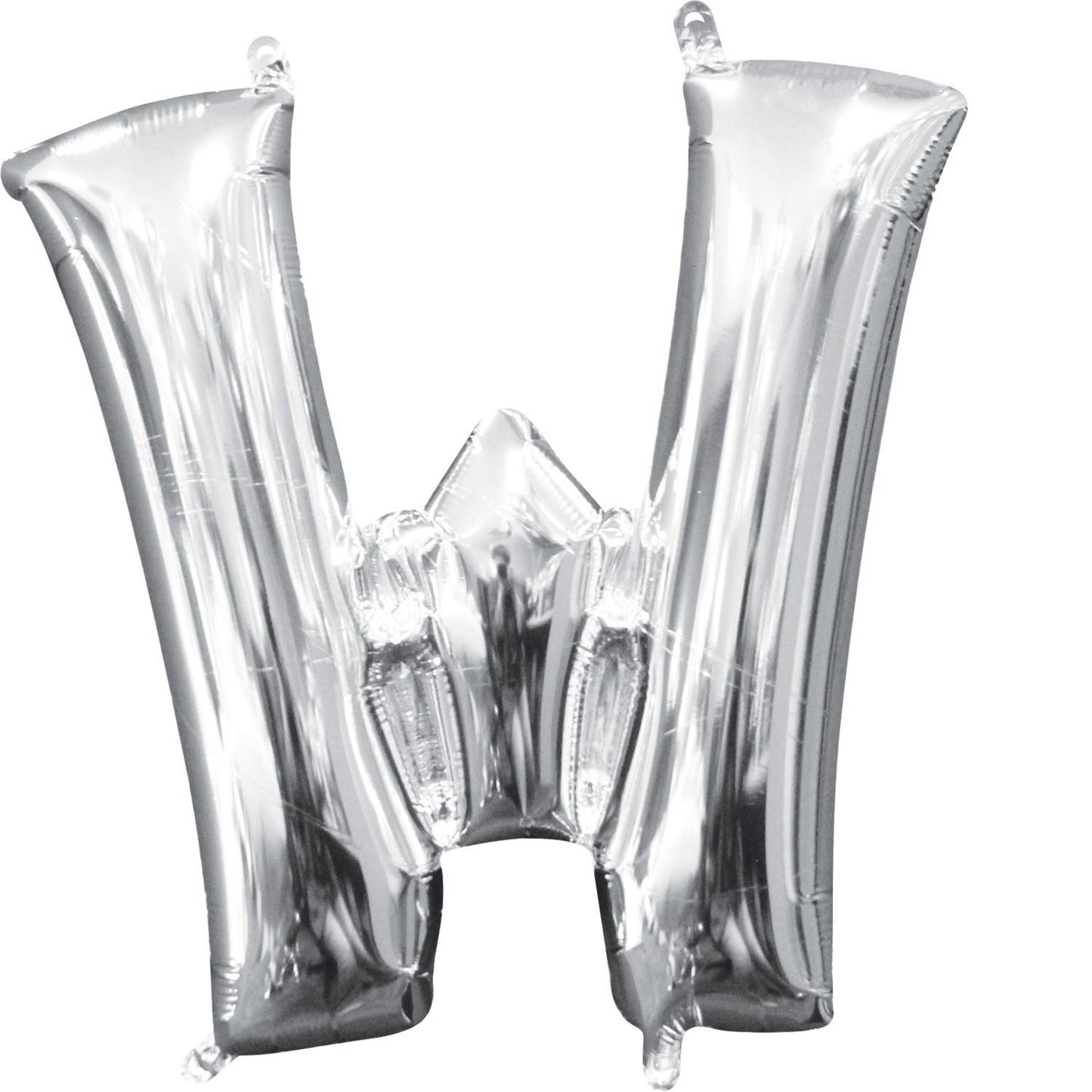 Air filled decoration letter 	w - silver