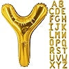 Air filled decoration letter Y - gold