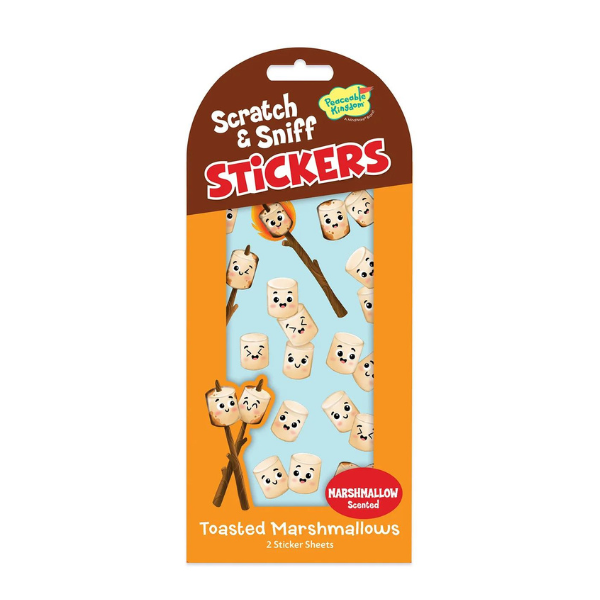 Toasted marshmallow scratch and sniff stickers