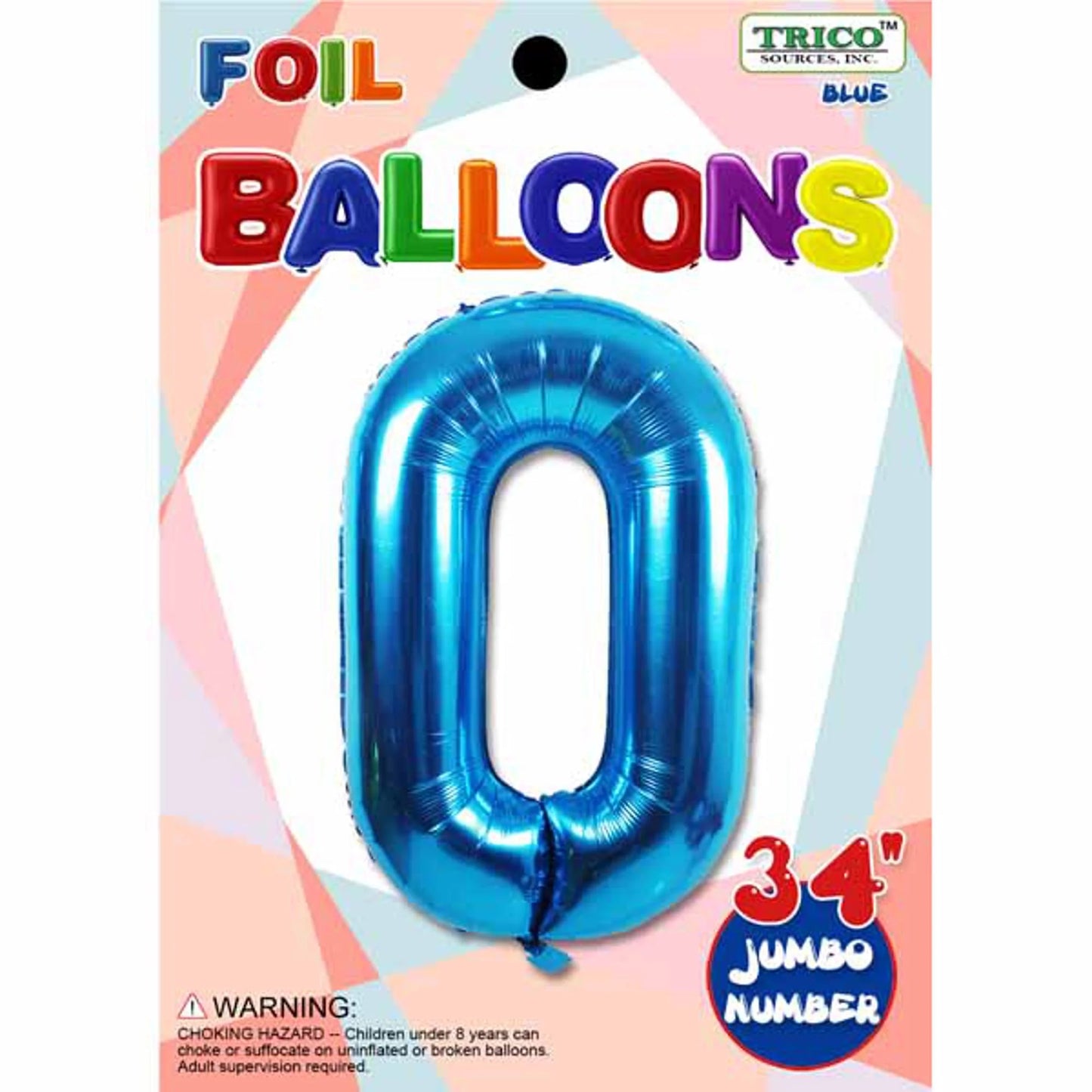 (Copy) TRICO FOIL BALLOONS NUMBER 0 JUMBO