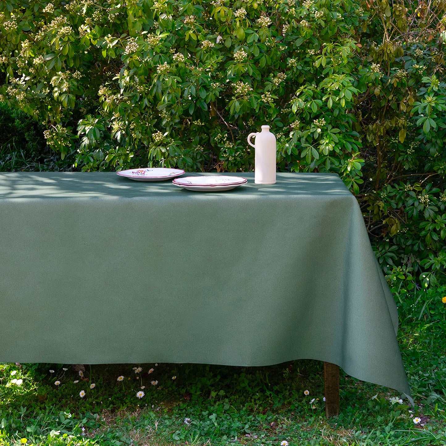 Tea Green Paviot Table Cloth