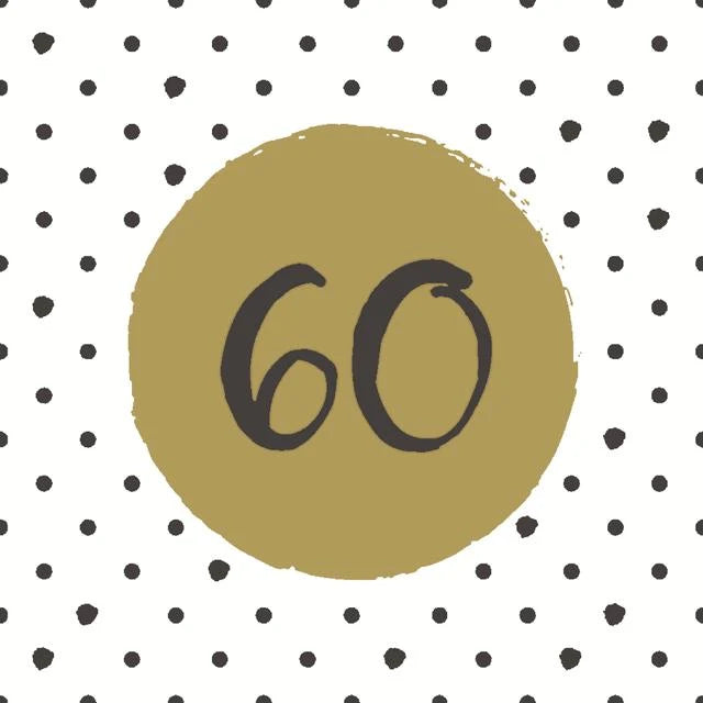 60th Birthday Napkin