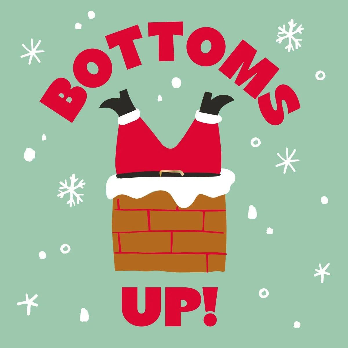 Bottoms Up Cocktail Napkin
