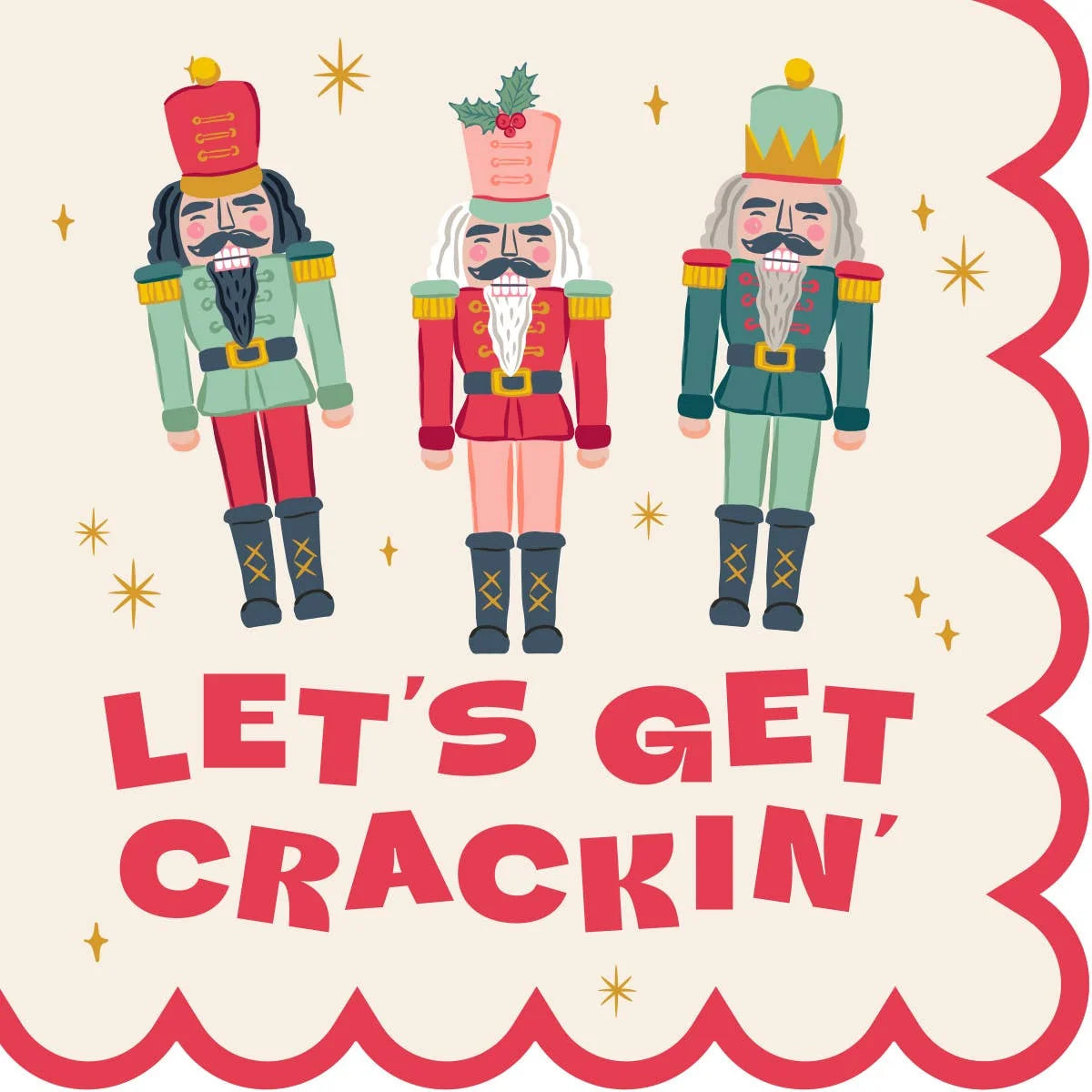 Let’s Get Crackin Cocktail Napkin