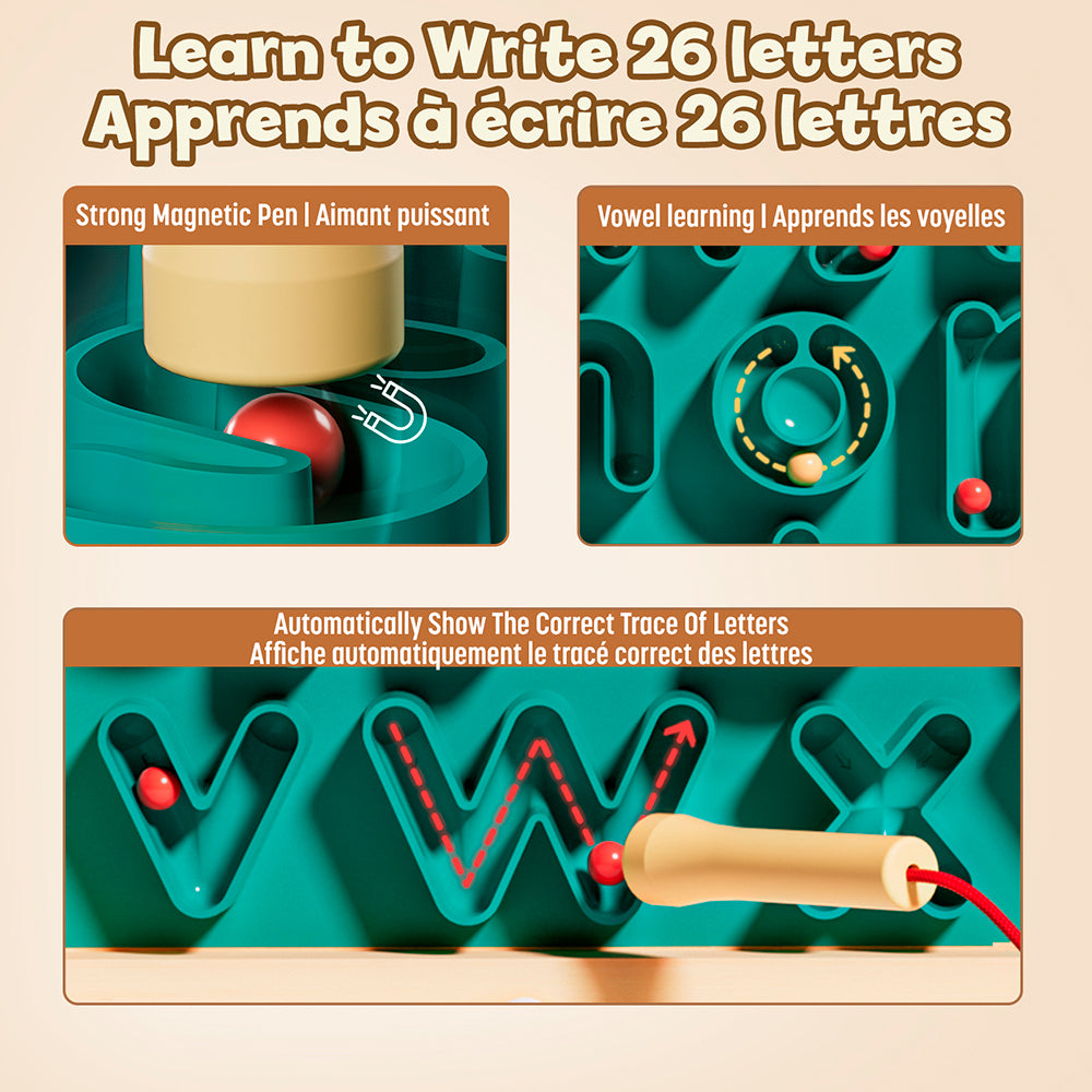 Top Bright - Magnetic Alphabet Tracing Board