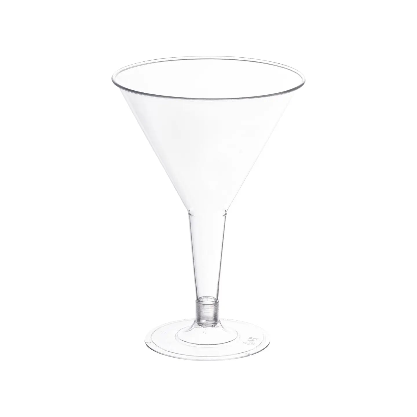 6 oz. Clear Plastic Martini Glasses - 8 Pcs