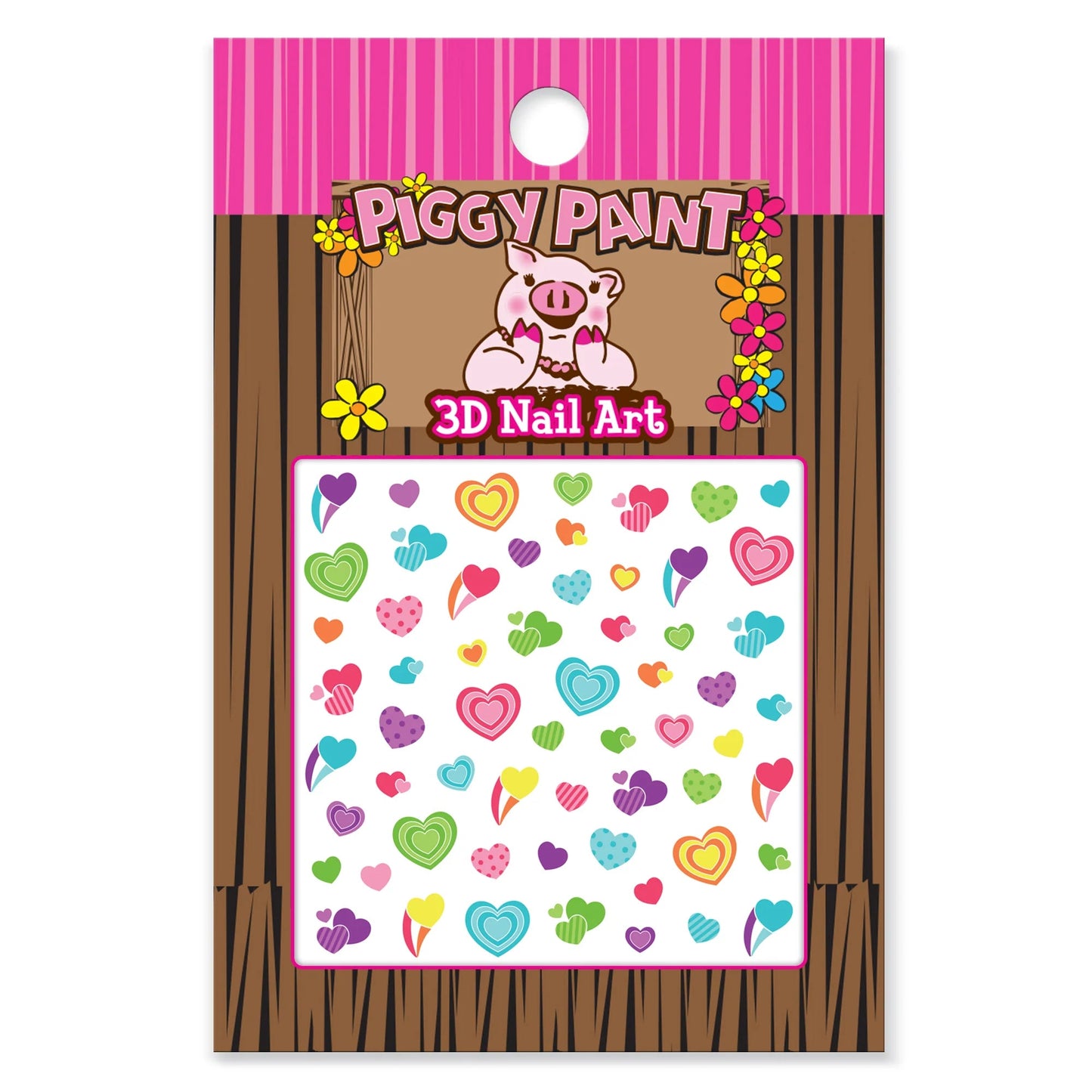 Piggy paint 3D nail art