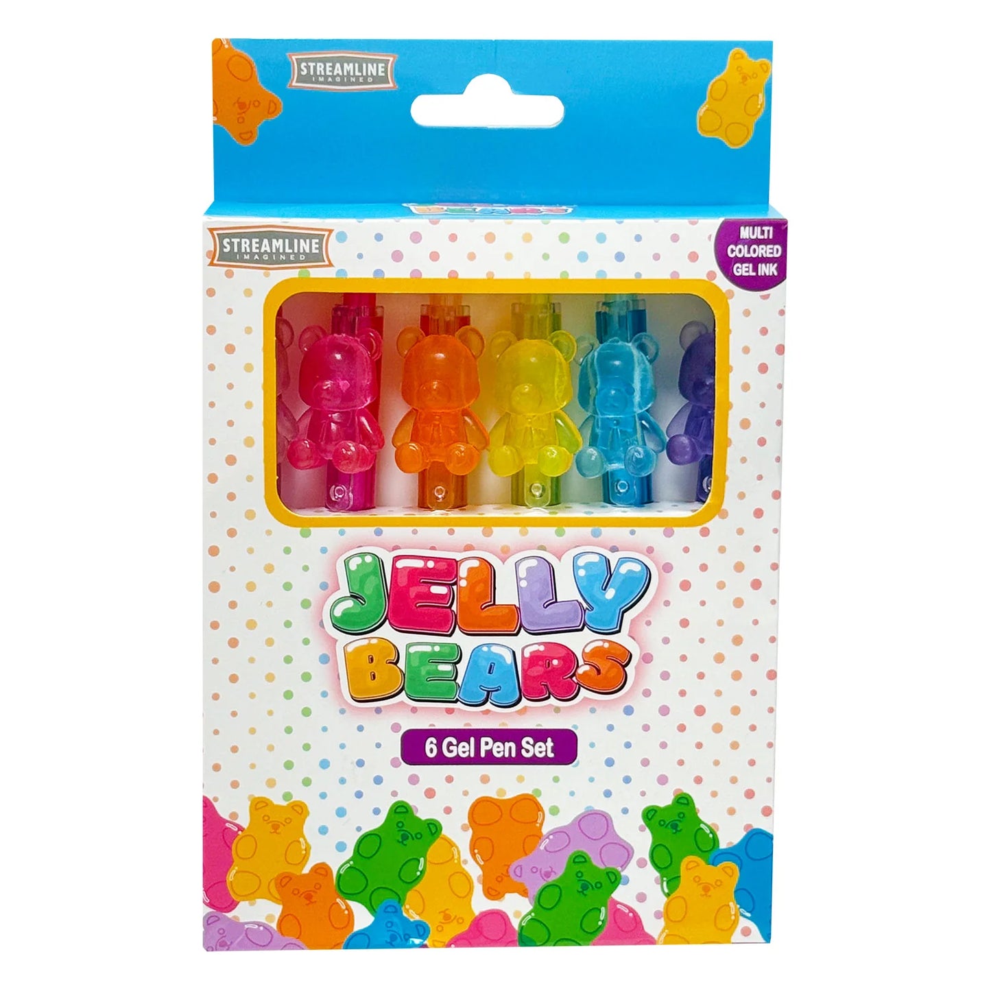 Jelly Bears 6 Gel Pen Set