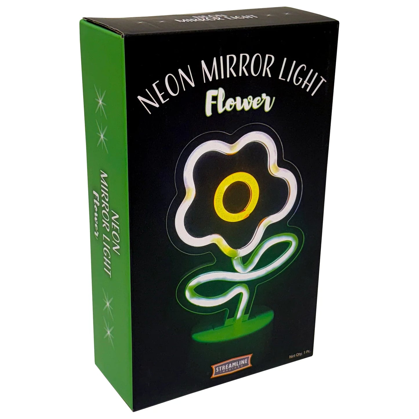 Neon Mirror Light Flower