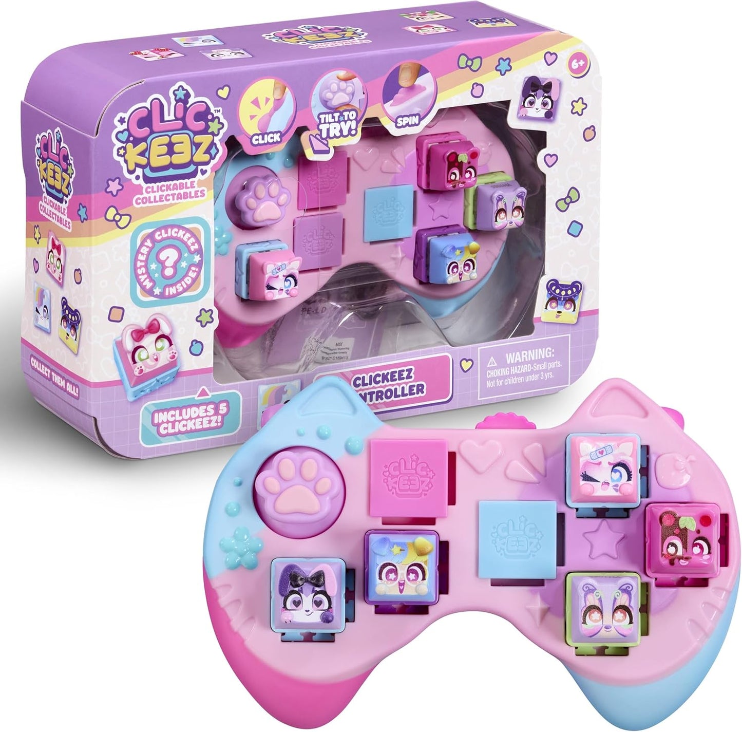 Clickeez Controller | Collectible Character Keyboard Keys Click and Clack | Ages 6+